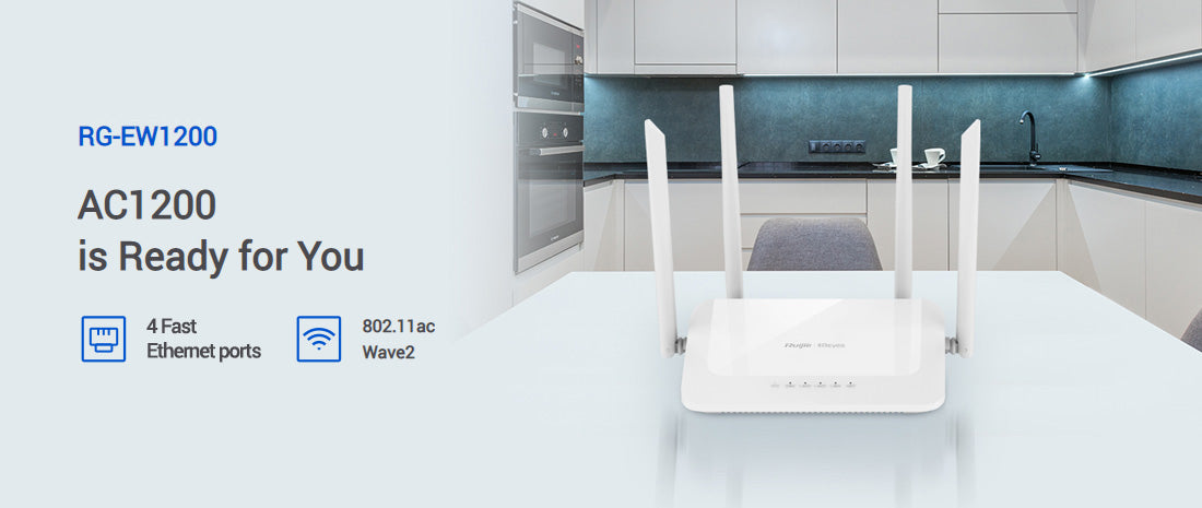 Reyee 1200Mbps Dual-band Wireless Router (RG-EW1200)