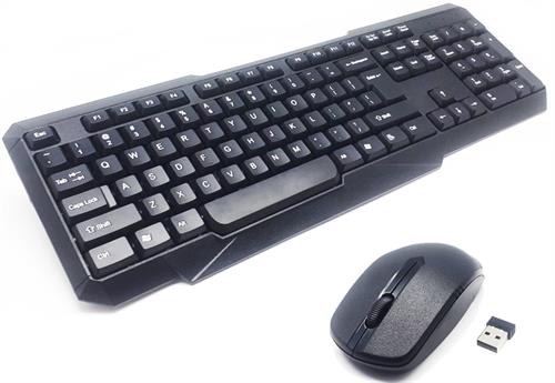 UniQue Wireless USB 104 Keys Standard US Layout Keyboard