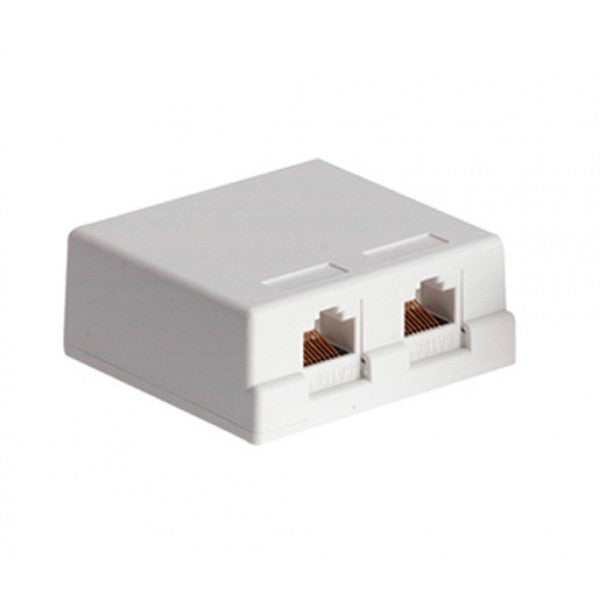 UltraLAN CAT6 Double Port Surface Mount Box