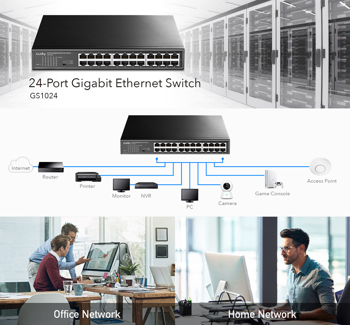 Cudy 24-Port Gigabit Ethernet Switch