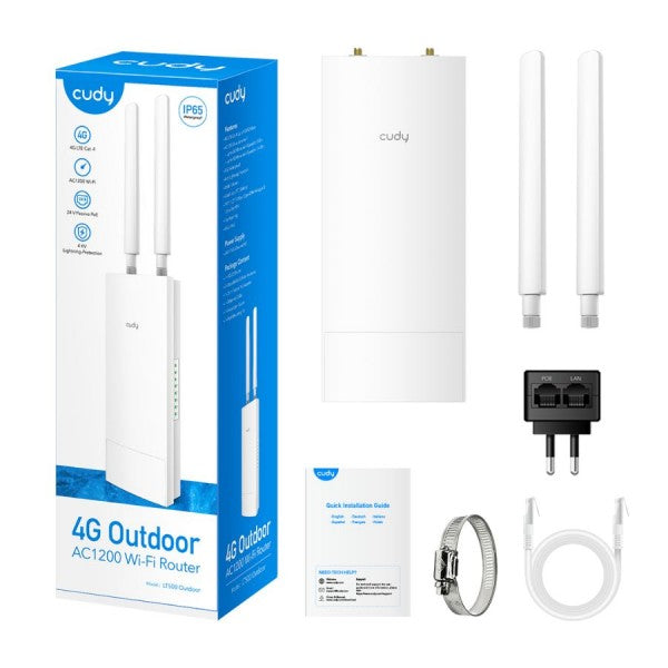 Cudy Outdoor 4G Cat 4 AC1200 Wi-Fi Router LT500