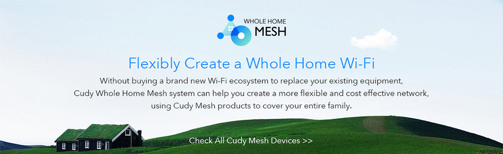 Cudy M1200 - WiFi5 AC1200 10/100Mbps Dual Band Mesh (2-Pack)