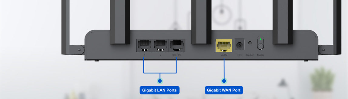 Reyee 1300Mbps Wi-Fi 5 Dual-band Gigabit Router (RG-EW1300G)