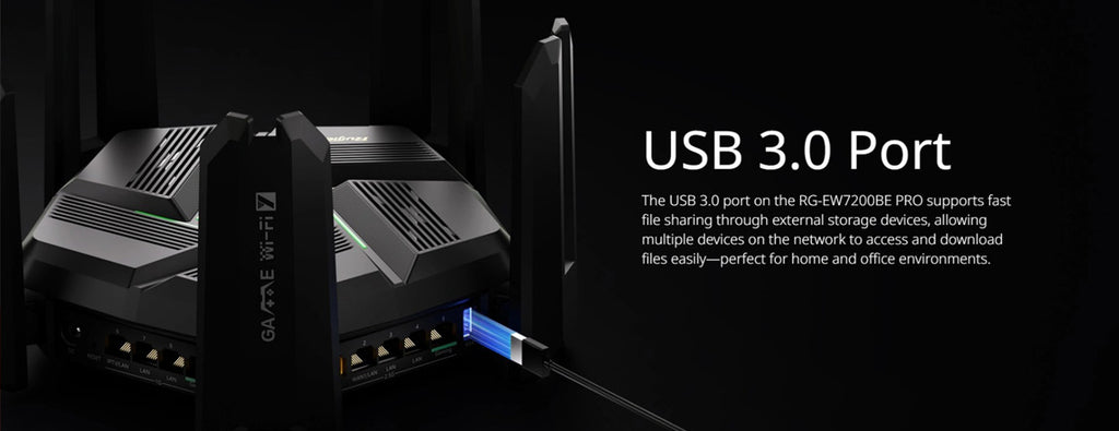 Reyee 7200Mbps Cloud-Managed Wi-Fi 7 Gaming Router (RG-EW7200BE-PRO)