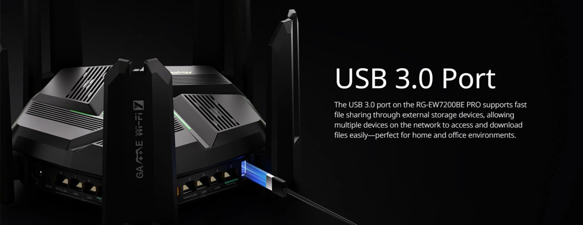 Reyee 7200Mbps Cloud-Managed Wi-Fi 7 Gaming Router (RG-EW7200BE-PRO)